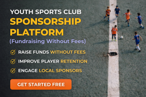 Youth Sports Club Sponsorship Platform helping teams raise funds without fees through scheduling and local business sponsorships